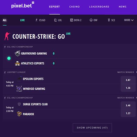 Esports Betting at Pixel.bet .